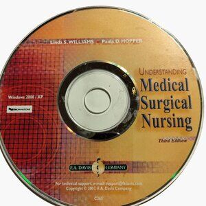 Understanding Medical surgical Nursing CD Williams Hopper 3rd edition 2007 CD
